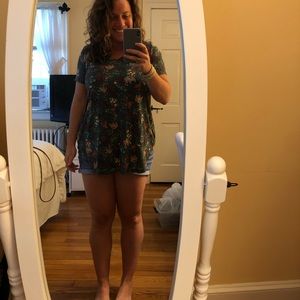 Floral teal tunic from Modcloth